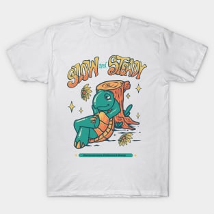 SLOW AND STEADY - RETRO DESIGN T-Shirt